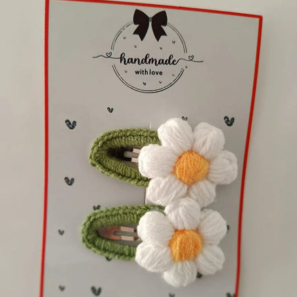 El Yapımı Sarı Papatya Toka (2’li Set)