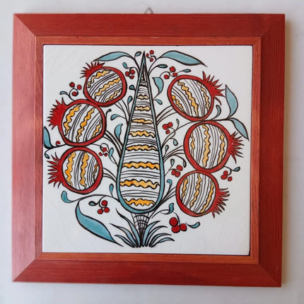 Çini tablo Beylikler Kırmızı Çerçeve