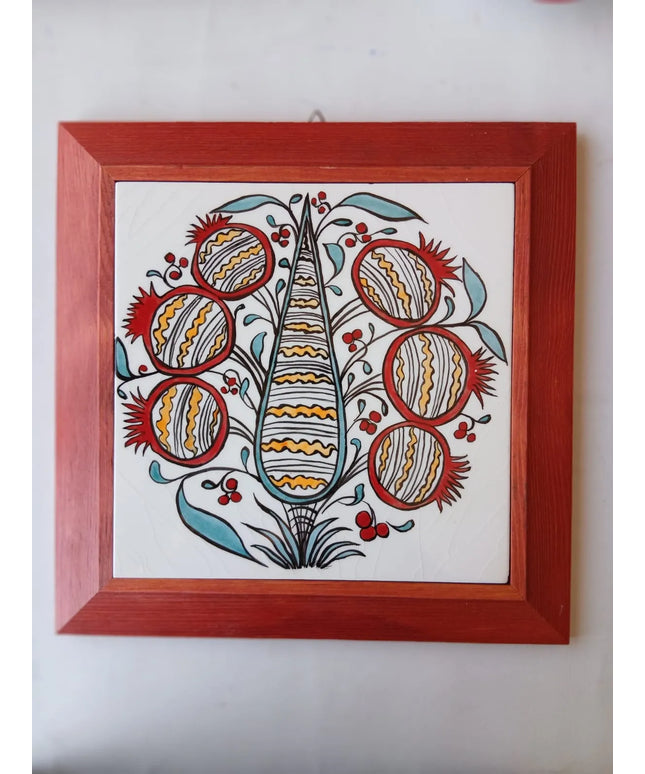 Çini tablo Beylikler Kırmızı Çerçeve